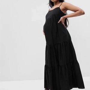 GAP Black Maxi Maternity Dress